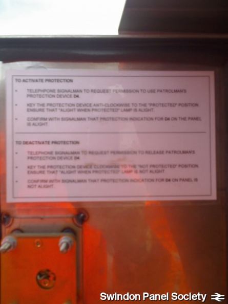 Instructions for lock out instrument