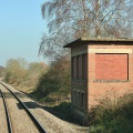 Wootton Bassett Incline Signal Box from passing Down Train
