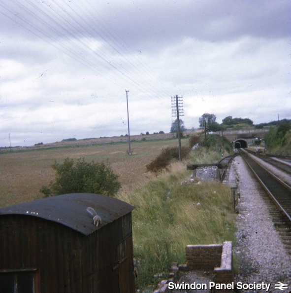 Sapperton Sidings SB - looking towards the tunnels and Stroud