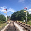 Bishops Bridge (SDR)Up Inner Homes (with Staverton Crossing's fixed distants