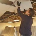 Not to be forgotten, the panel room suspended ceiling is pushed ever closer to completion, courtesy of Jamie Karslake.