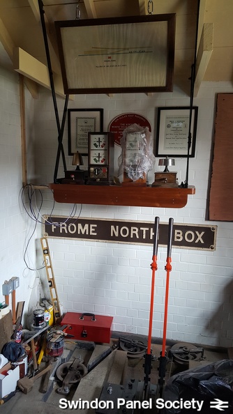 The Frome North Box plate is mounted to the wall, joining the growing number of restored Brunel Room exhibits.