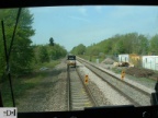 Amey Road-Railer as seen from the cab of EWS 66116