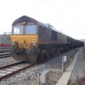 66013 brings a steel train off Hawksworth Terminal