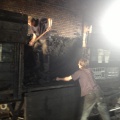 Coal moving in order to use the loco dept's wagons for building materials