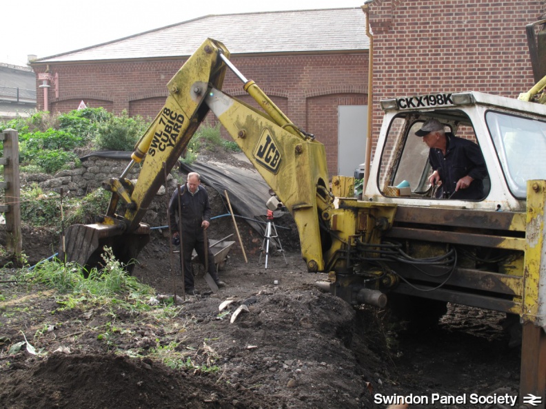 Digging out the site of the new building