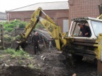 Digging out the site of the new building