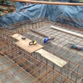 Reinforcement bar laid in