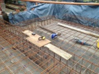 Reinforcement bar laid in