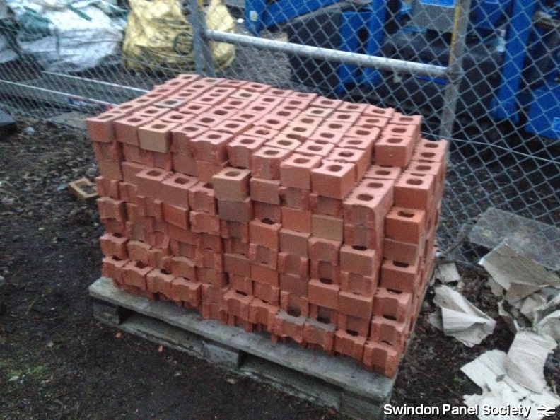 Successfully cut-up bricks