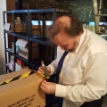 Paul tackles the shelving move, cleaning & tidying our stocks; this will help allow the panel to be moved backwards to its final position in due course