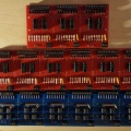 ...and are quickly put to good use, with several more input & output boards assembled, cleaned & tested 