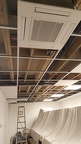 The result of very careful planning and design work, the new air conditioning units in the panel room are installed...